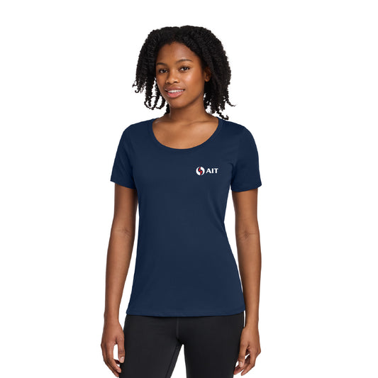 AIT Nike Ladies Dri-FIT Cotton/Poly Scoop Neck Tee