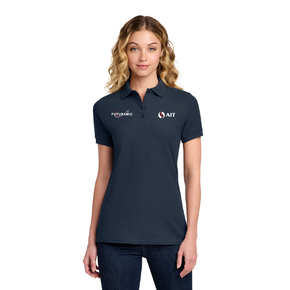 AIT x Futuramic Port & Company Women's Core Blend Pique Polo