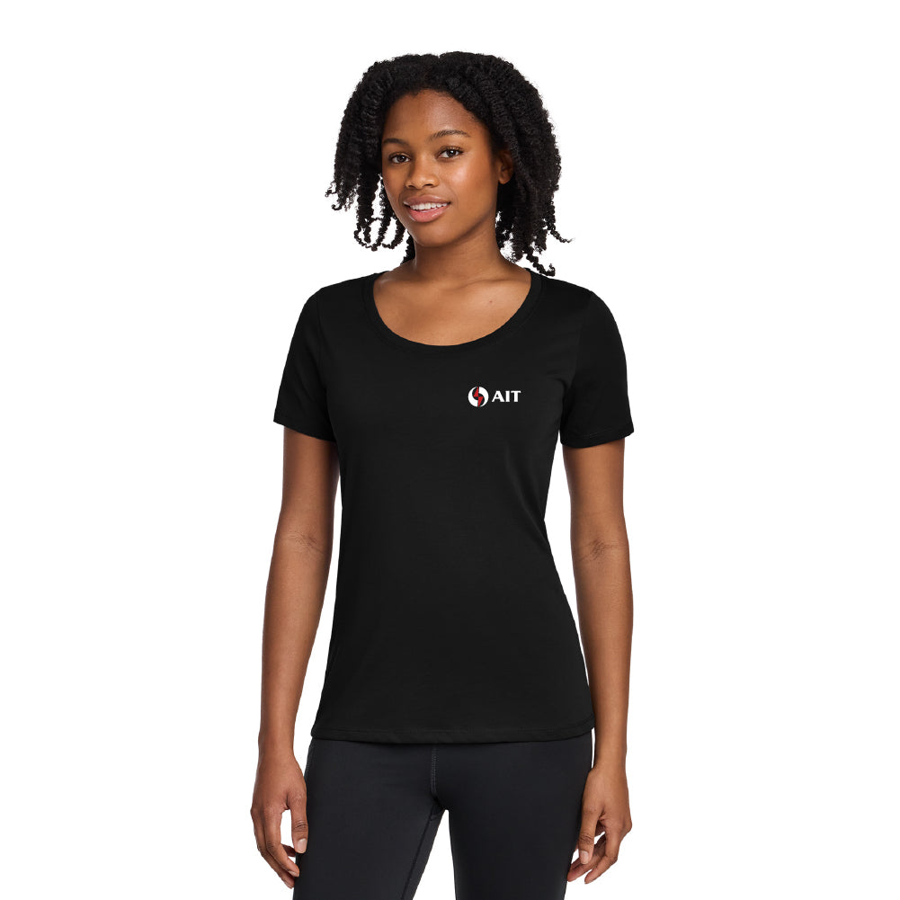 AIT Nike Ladies Dri-FIT Cotton/Poly Scoop Neck Tee