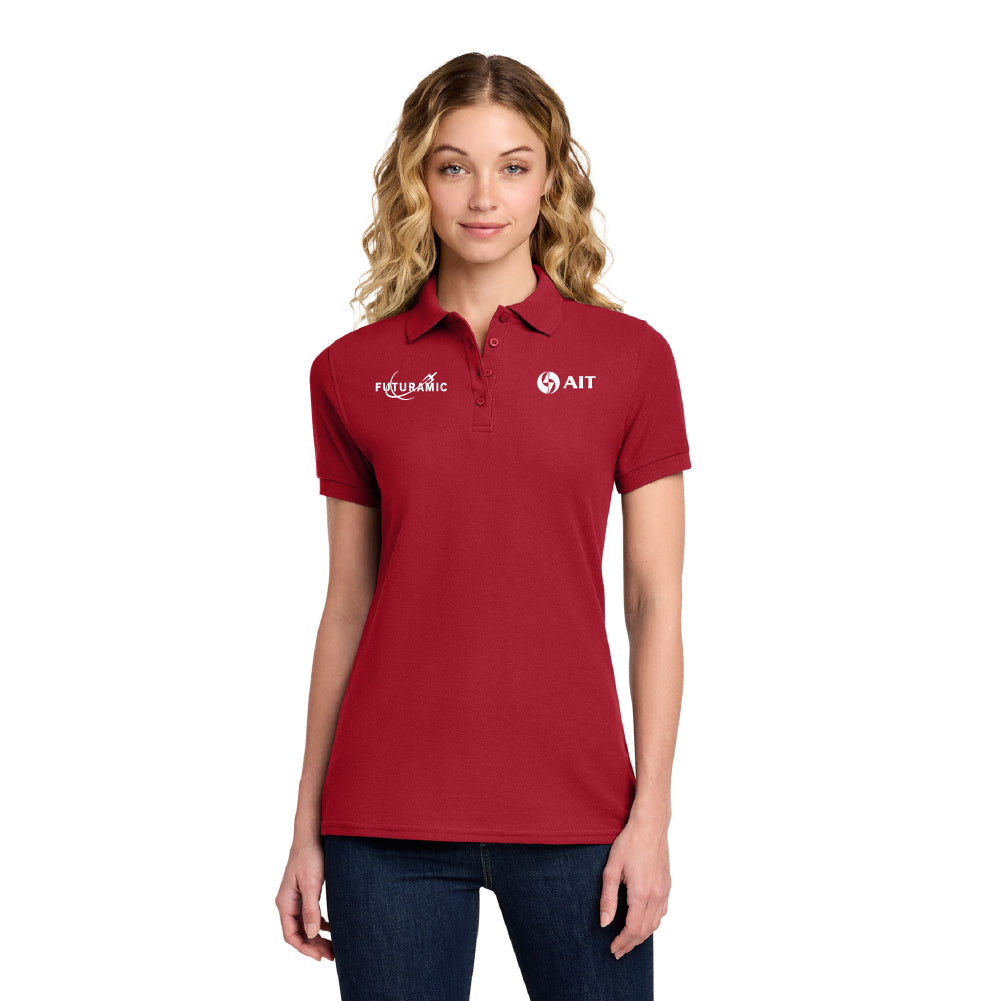 AIT x Futuramic Port & Company Women's Core Blend Pique Polo