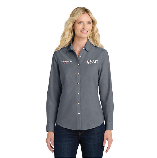 AIT x Futuramic Port Authority® Women's SuperPro™ Oxford Shirt