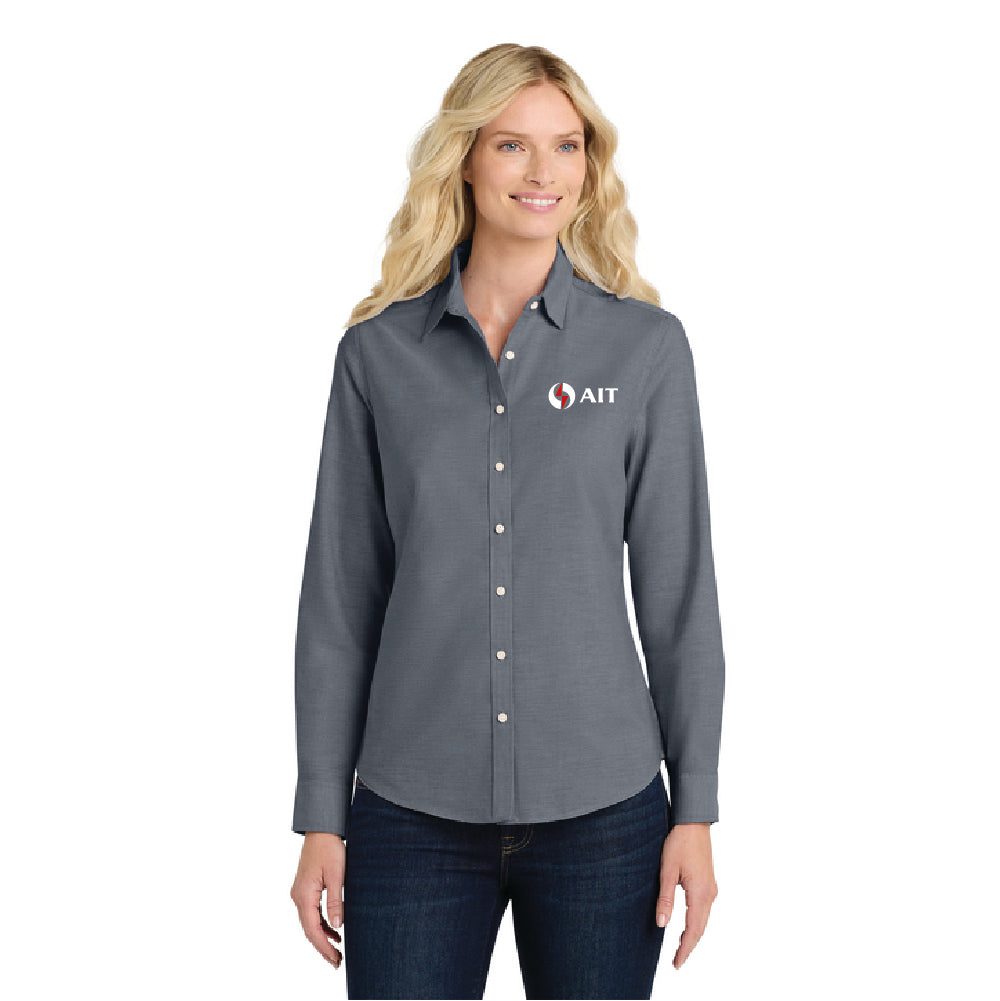 AIT Port Authority® Women's SuperPro™ Oxford Shirt